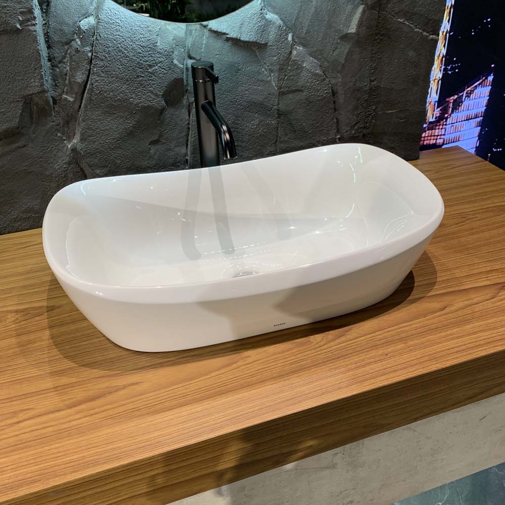 Chậu lavabo đặt bàn Galalato TOTO PJS07WE#GW (PJS07WEGW) trắng bóng