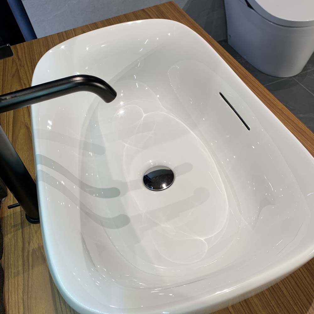 Chậu lavabo đặt bàn Galalato TOTO PJS07WE#GW (PJS07WEGW) trắng bóng