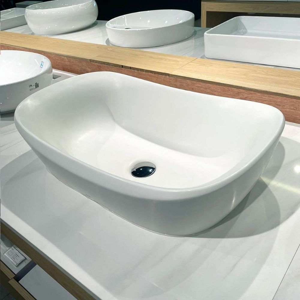 Chậu lavabo đặt bàn Galalato TOTO PJS07WE#MW (PJS07WEMW) trắng mờ