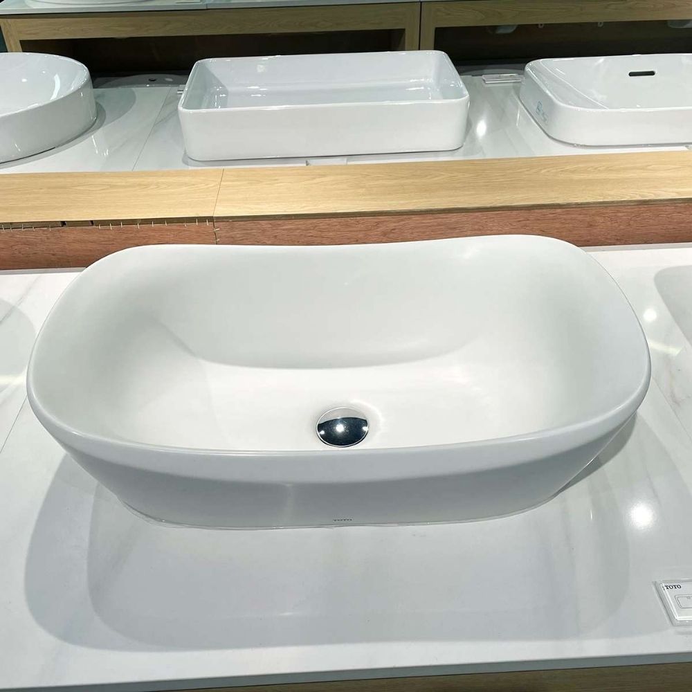 Chậu lavabo đặt bàn Galalato TOTO PJS07WE#MW (PJS07WEMW) trắng mờ