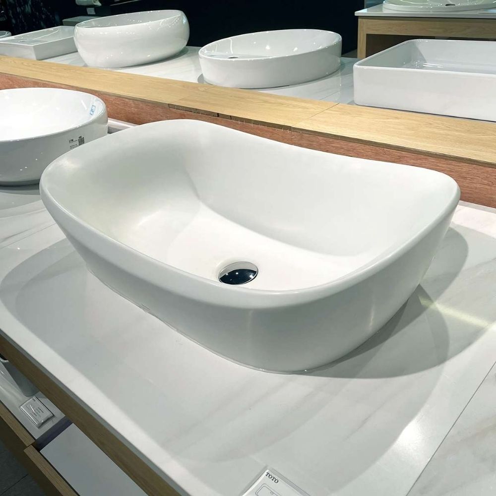 Chậu lavabo đặt bàn Galalato TOTO PJS07WE#MW (PJS07WEMW) trắng mờ