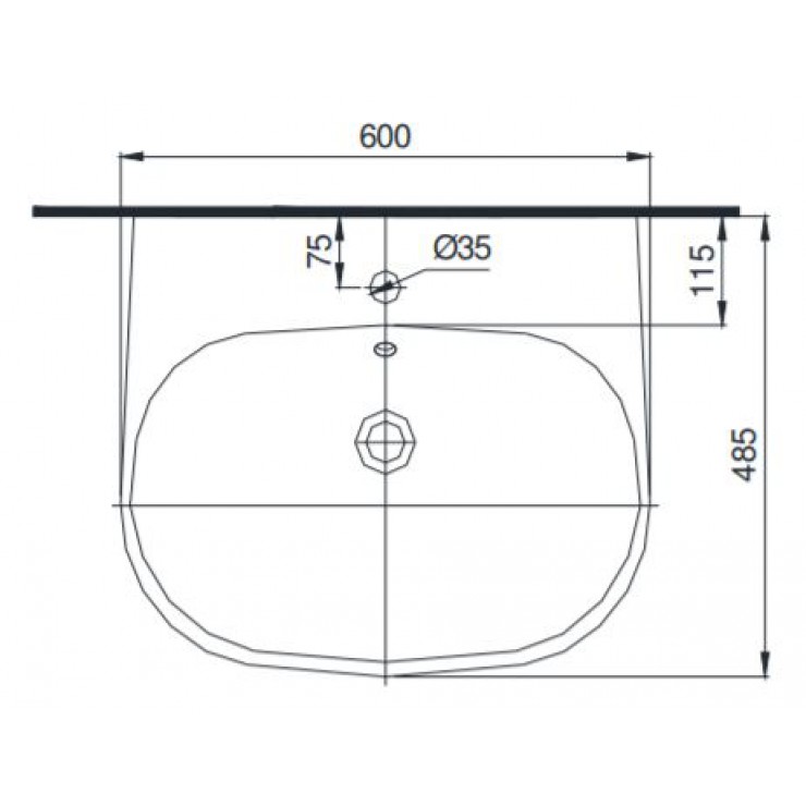Chậu lavabo treo tường TOTO LW196K