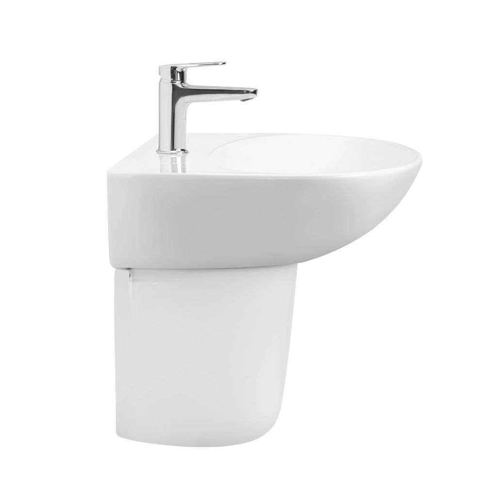 Chậu rửa lavabo treo tường TOTO LHT333C#XW chân lửng