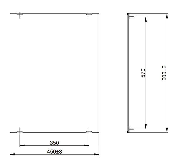 Gương phòng tắm TOTO YM4560A chữ nhật đứng 45x60cm