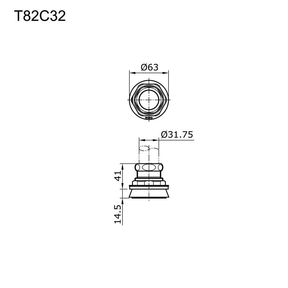 Gioăng nối van TOTO T82C32 (CW425J)