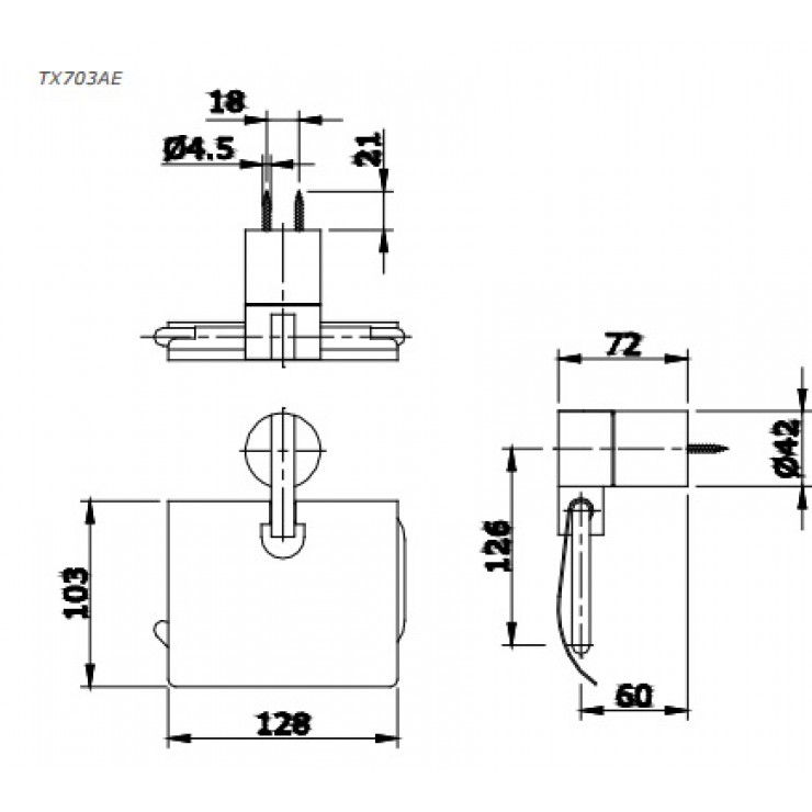Lô giấy vệ sinh TOTO TX703AE Ego