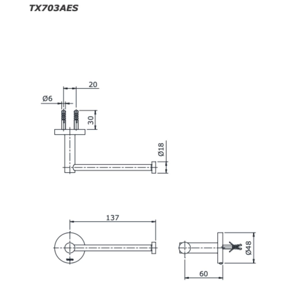 Lô giấy vệ sinh EGO II TOTO TX703AES