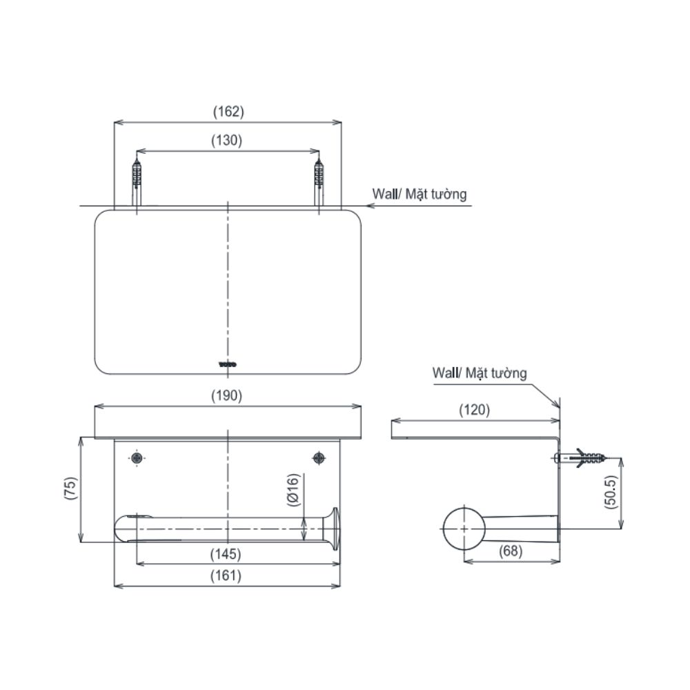 Lô giấy vệ sinh TOTO YH411P1V