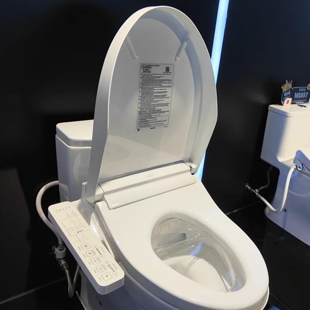 Nắp bồn cầu thông minh Washlet C2 TOTO TCF23460AAA (W17) dành cho bồn cầu giấu dây