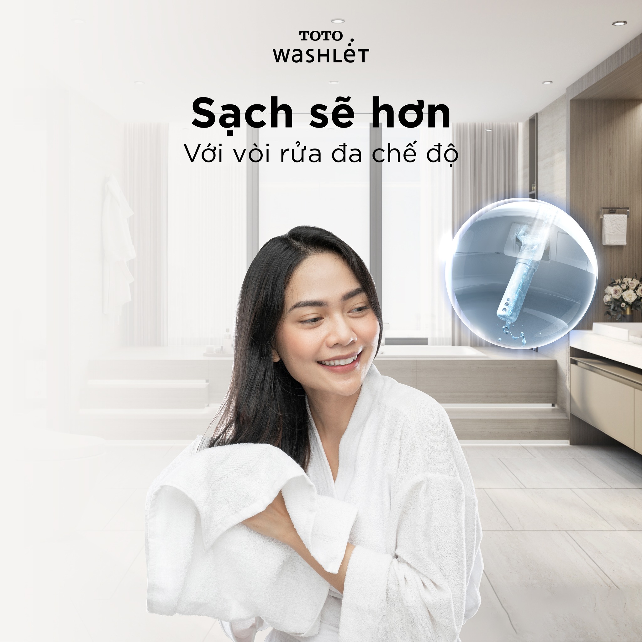 Nắp bồn cầu thông minh TOTO TCF23710AAA (W18) Washlet C2 cơ bản