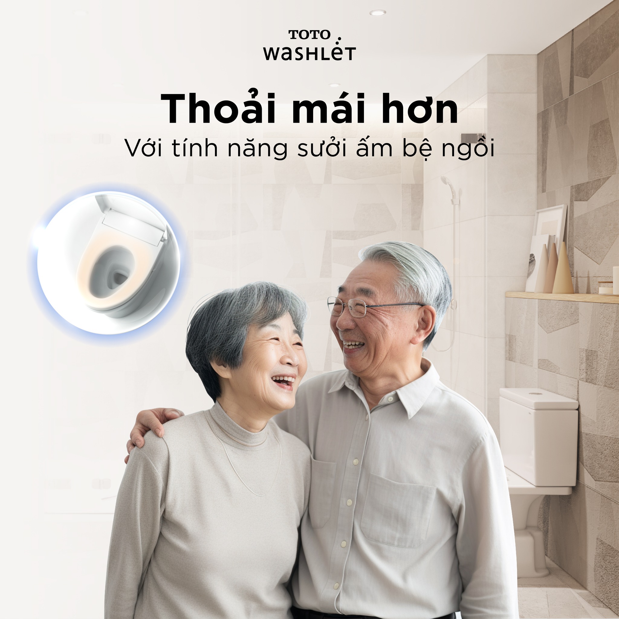 Nắp bồn cầu thông minh TOTO TCF23710AAA (W18) Washlet C2 cơ bản