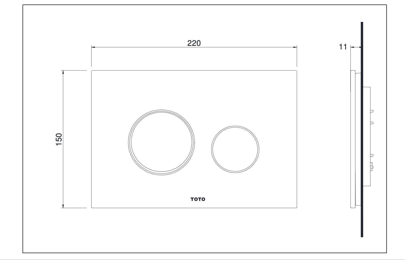 Nắp đậy nút nhấn xả TOTO MB005DG / MB005DNP