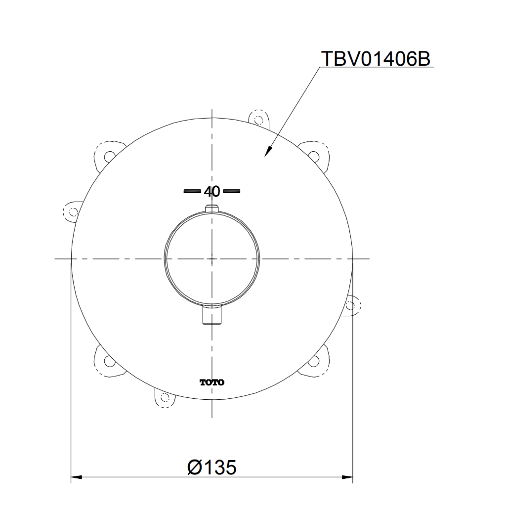 Van điều chỉnh nhiệt độ TOTO TBV01406B