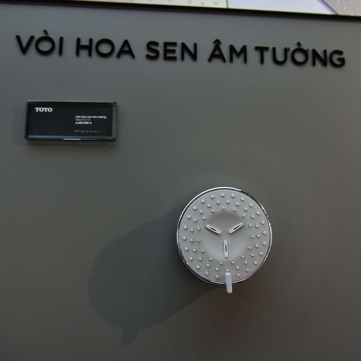 Đầu phun sen TOTO TBW07017A âm tường dòng L loại tròn 2 chế độ