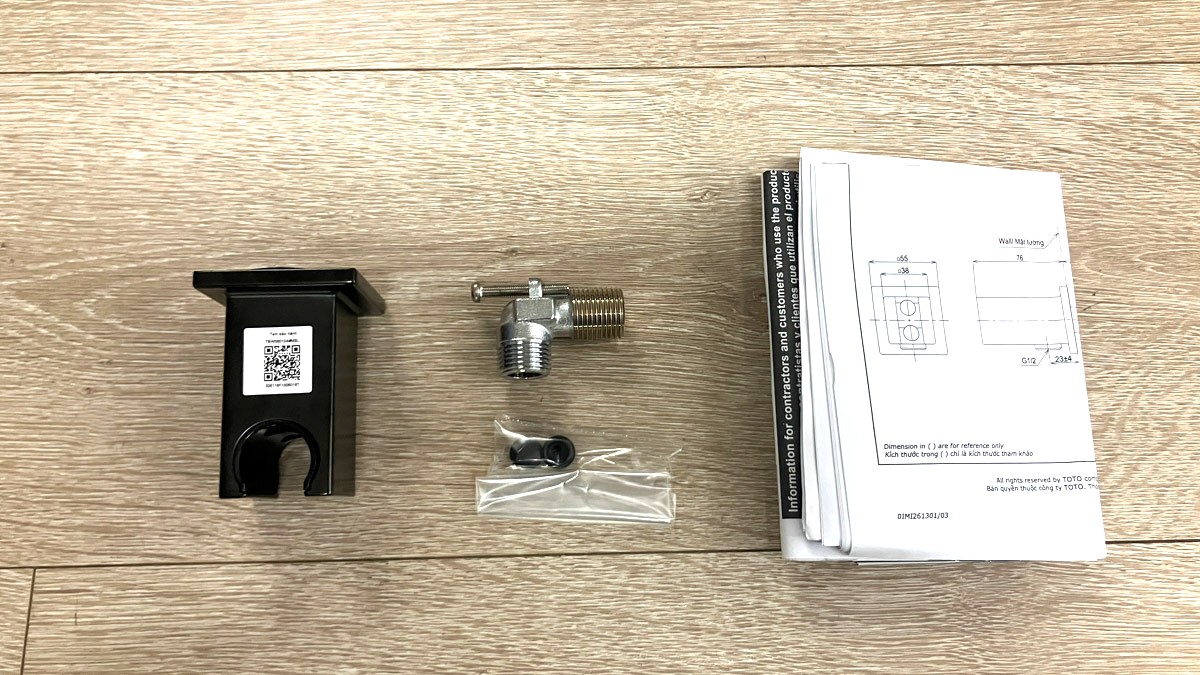 Gác sen kèm cút nối tường TOTO TBW08010A dòng G dáng vuông
