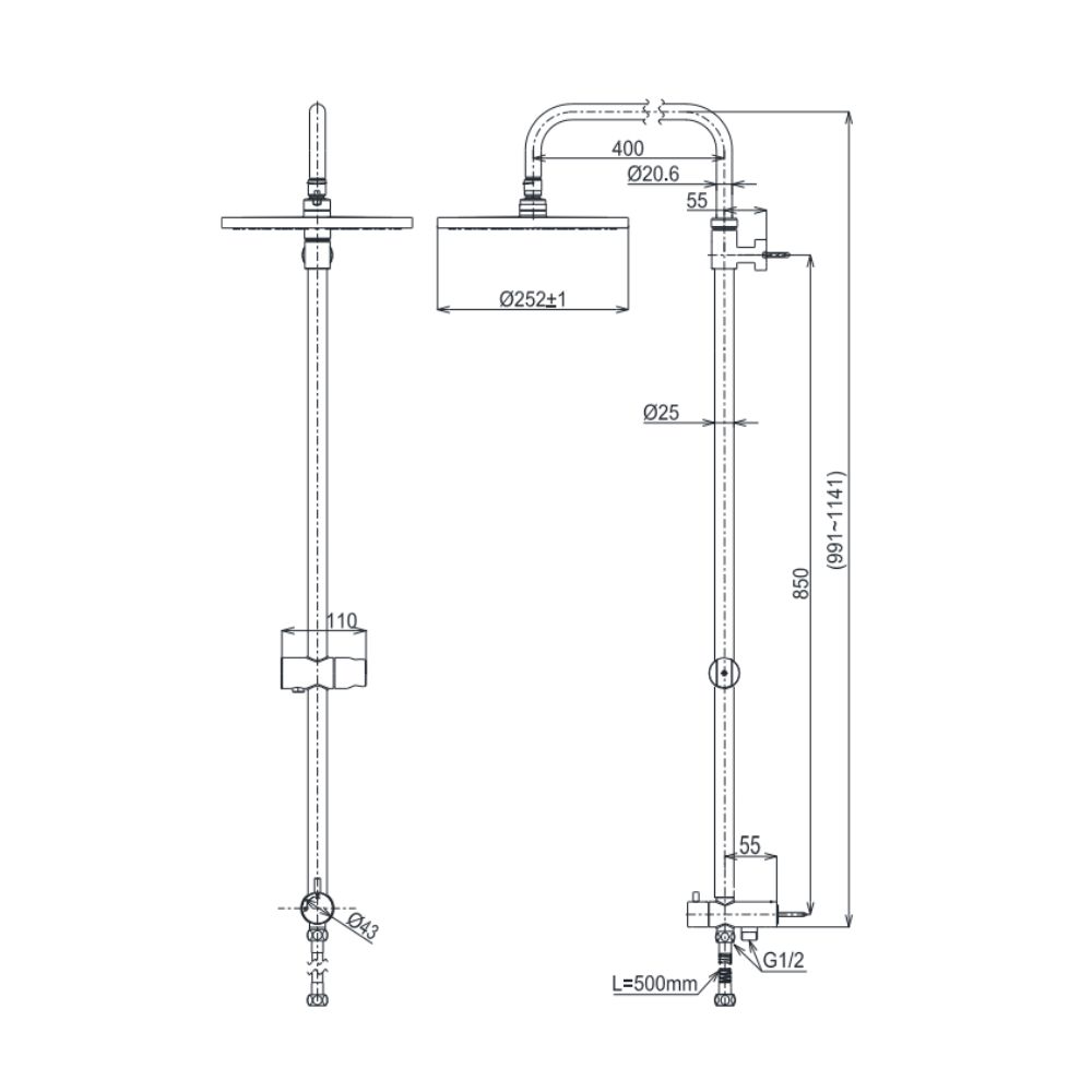 Bộ sen cây nóng lạnh TOTO TBW13020V TBS03302V TBW07009A