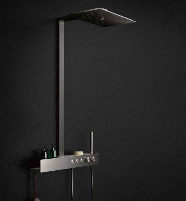 Bộ sen cây nhiệt độ TOTO TBW08408A dòng Z series kệ để đồ màu đen