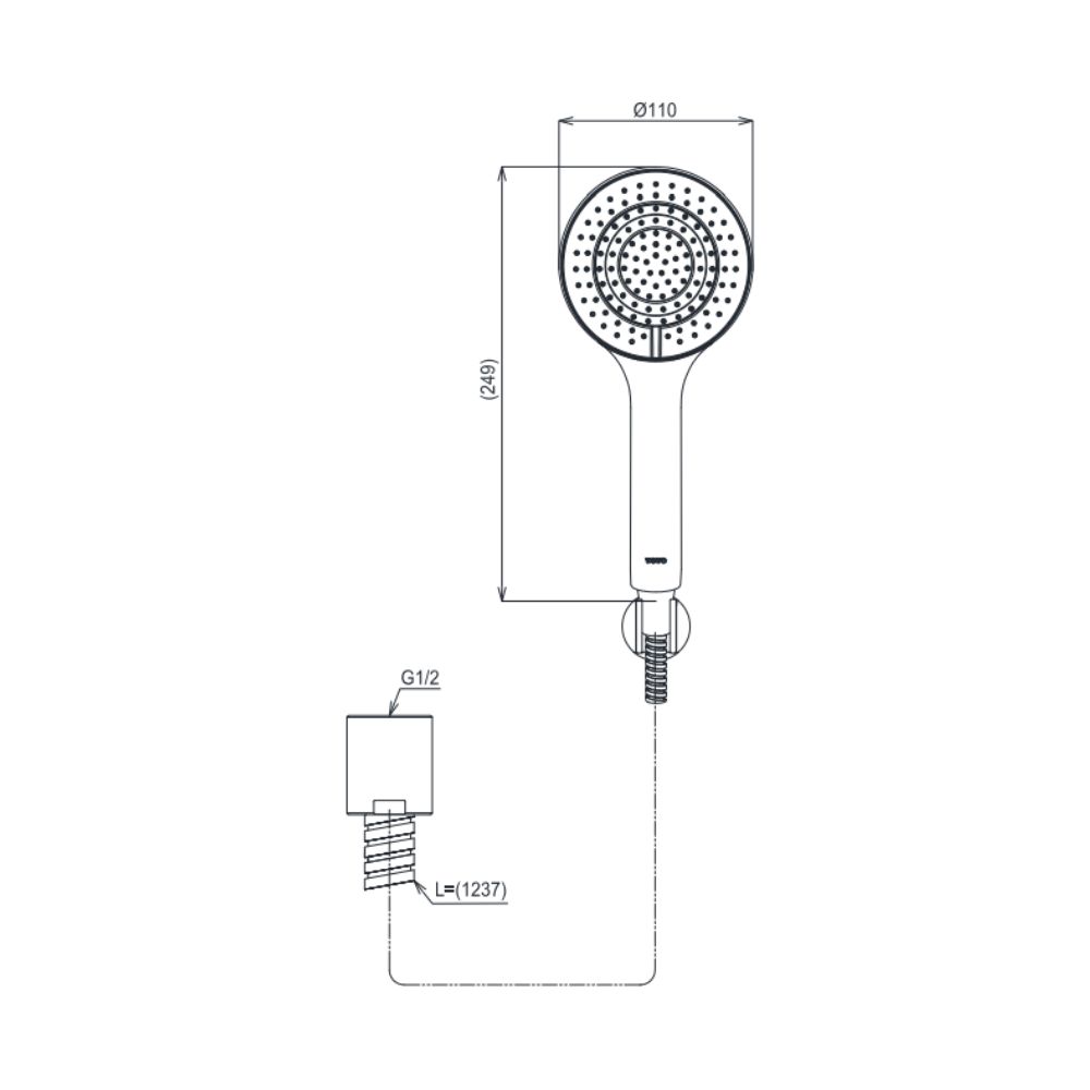 Bộ sen tắm nhiệt độ TOTO TBV03431V TBW09010V (3 chế độ)