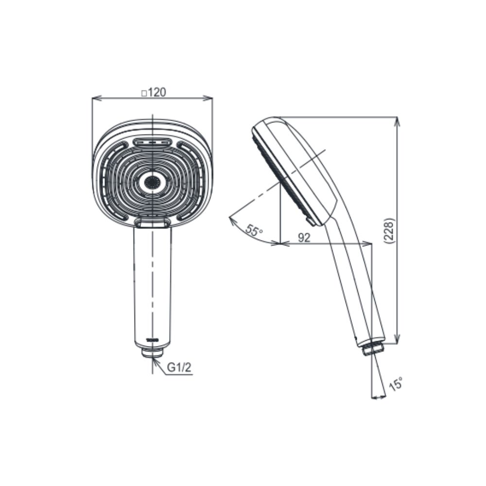 Tay sen tắm TOTO TBW15CE0A (4 chế độ)