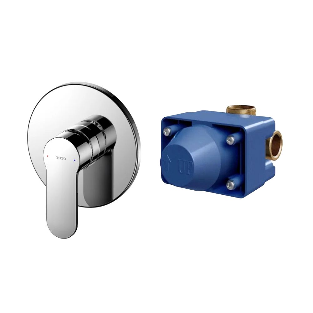 Van gật gù điều chỉnh nóng lạnh TOTO TBS06303A kèm phụ kiện âm tường TBS01303B1