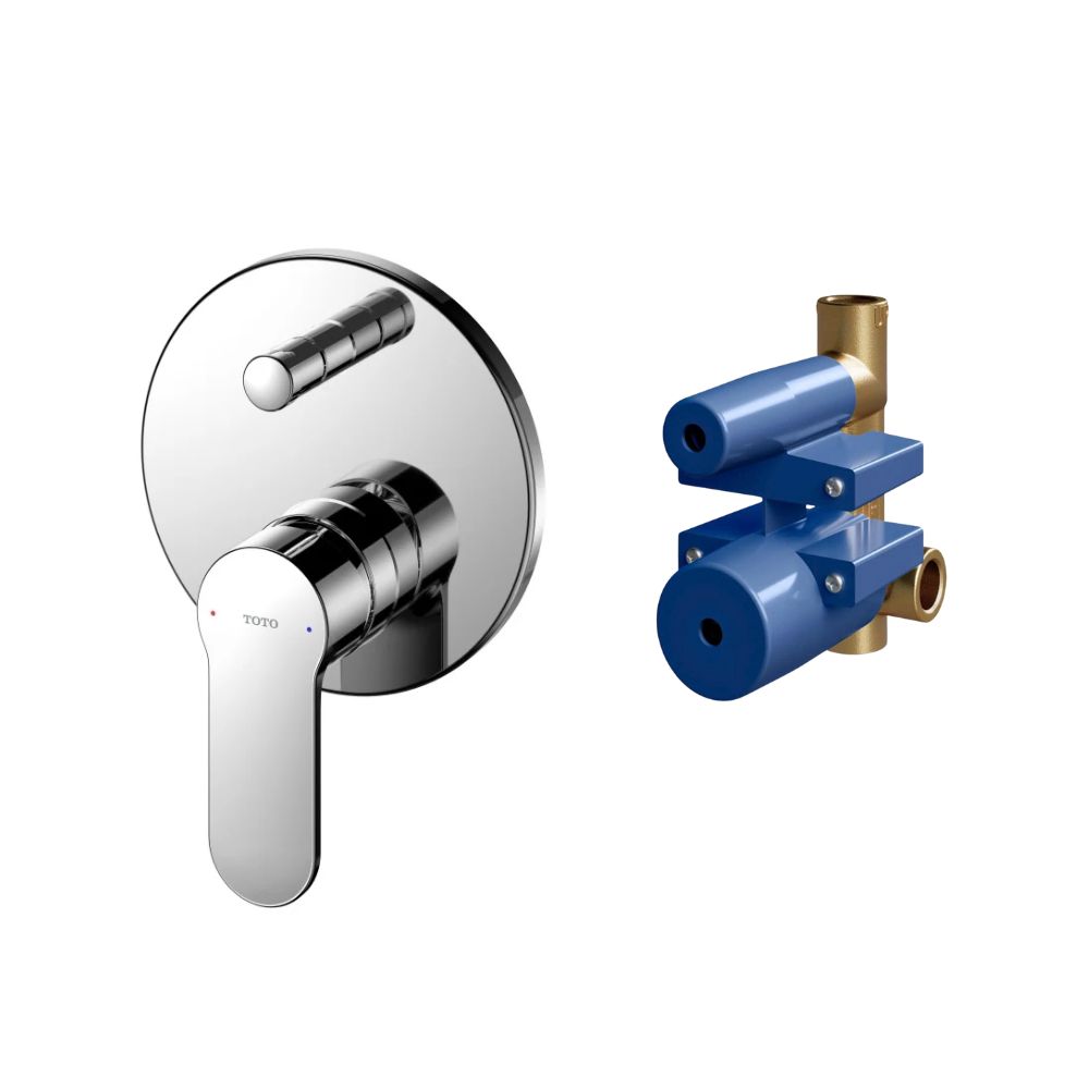 Van gật gù điều chỉnh nóng lạnh kèm nút chuyển hướng và phụ kiện âm tường TOTO TBS06304A TBS01304B1