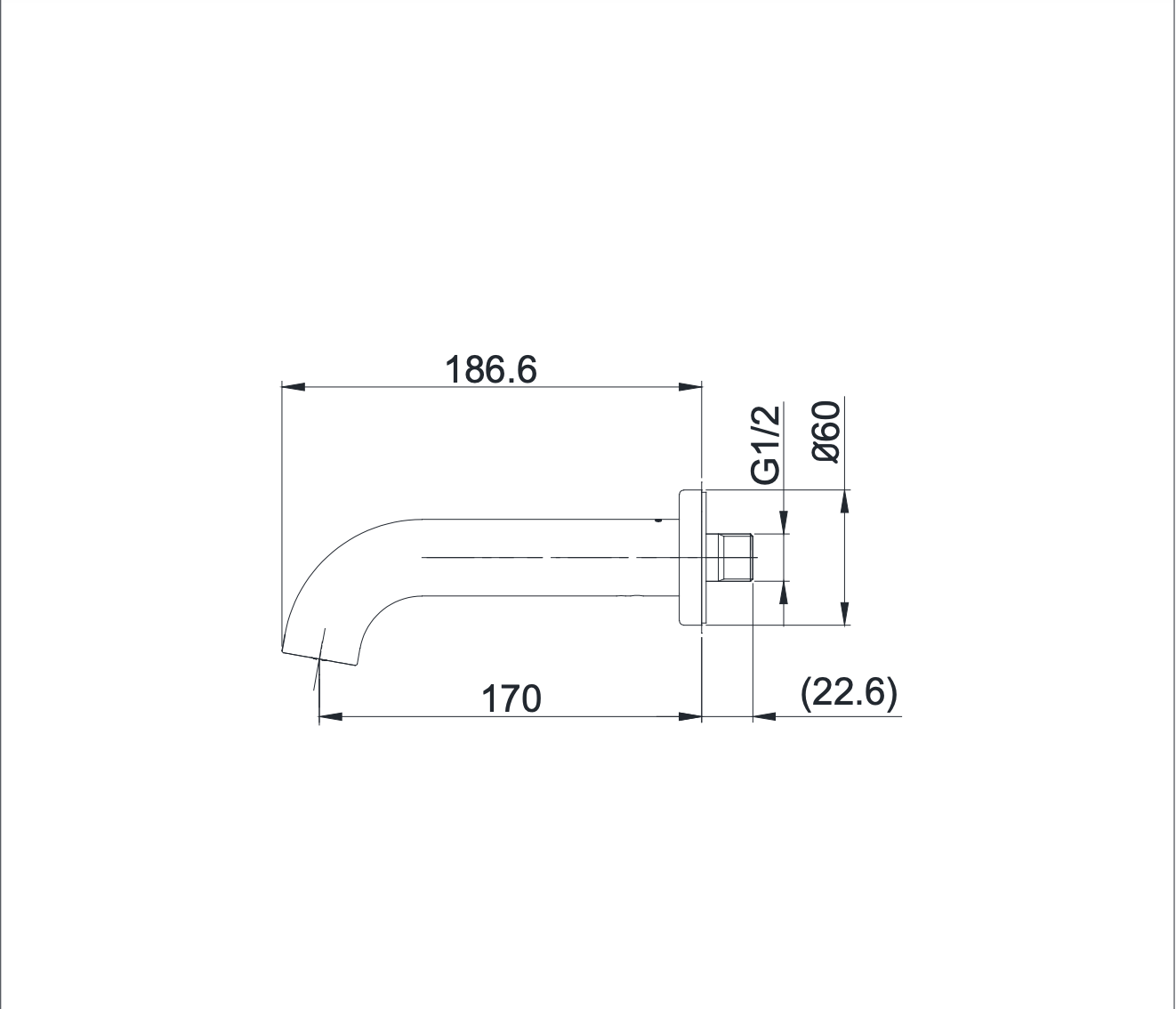 Vòi xả bồn âm tường GF TOTO TBG11001B