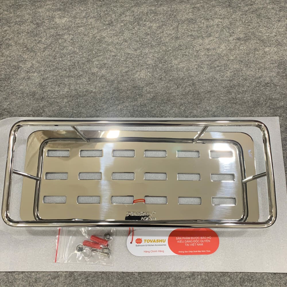 Kệ inox tấm dài đơn inox 304 Tovashu TD1