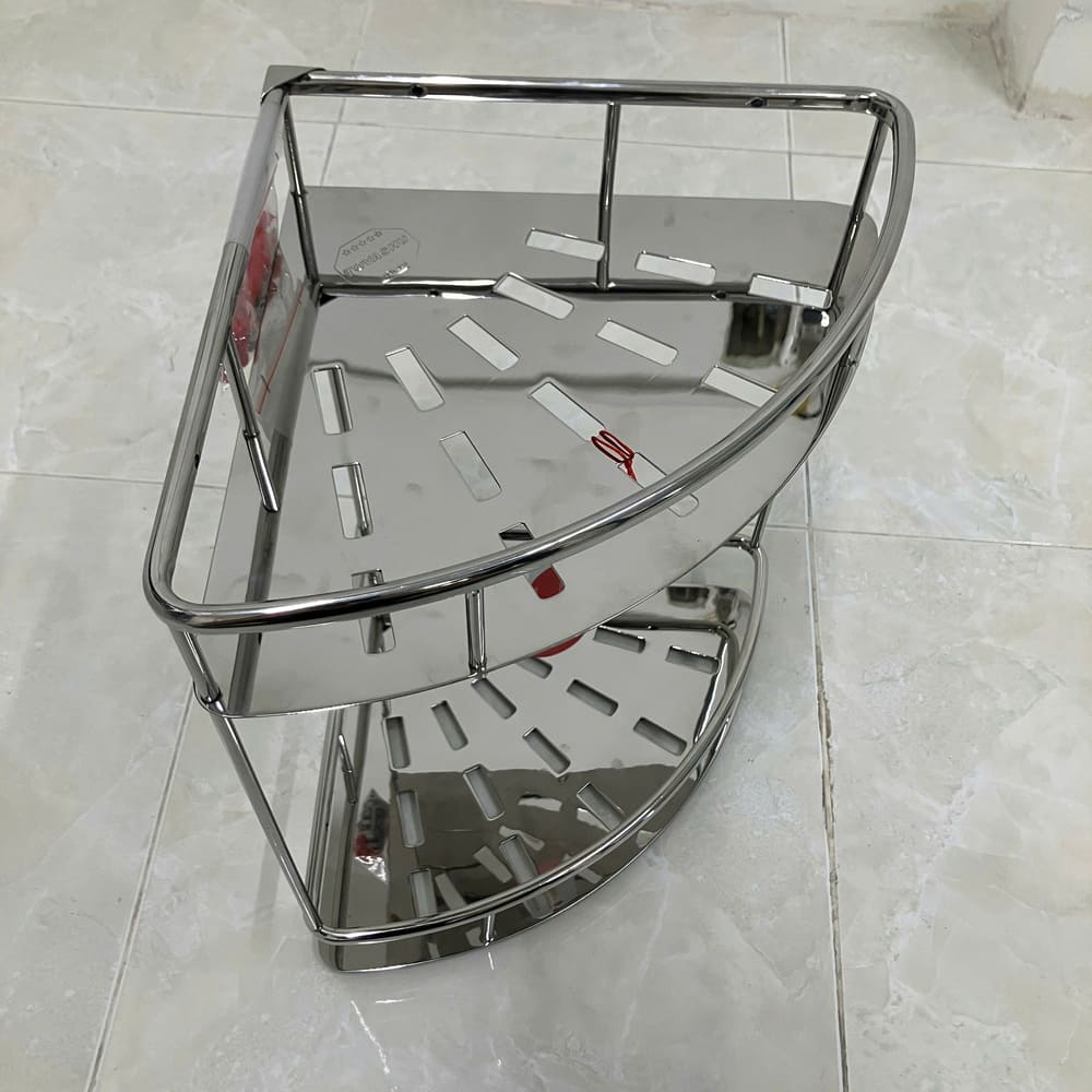 Kệ inox tấm gốc đôi inox 304 Tovashu TG2