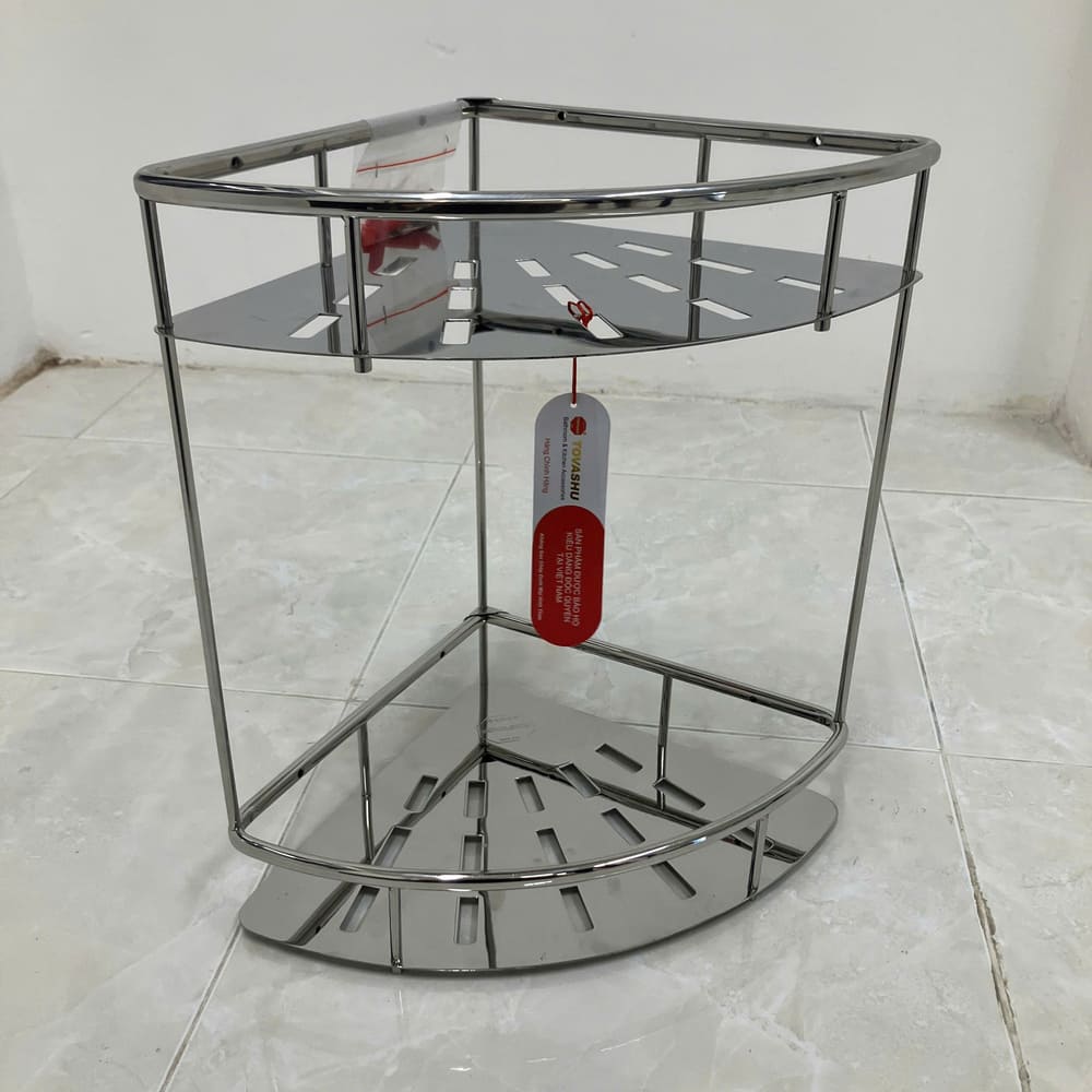 Kệ inox tấm gốc đôi inox 304 Tovashu TG2