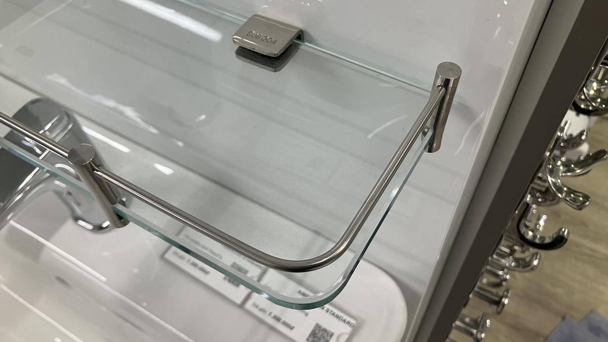 Kệ kiếng cường lực inox 304 Tovashu A9