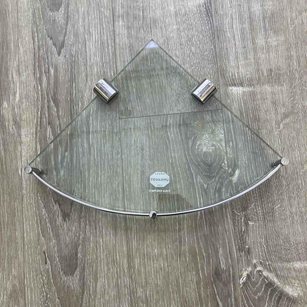 Kệ kiếng góc cường lực inox 304 Tovashu GK