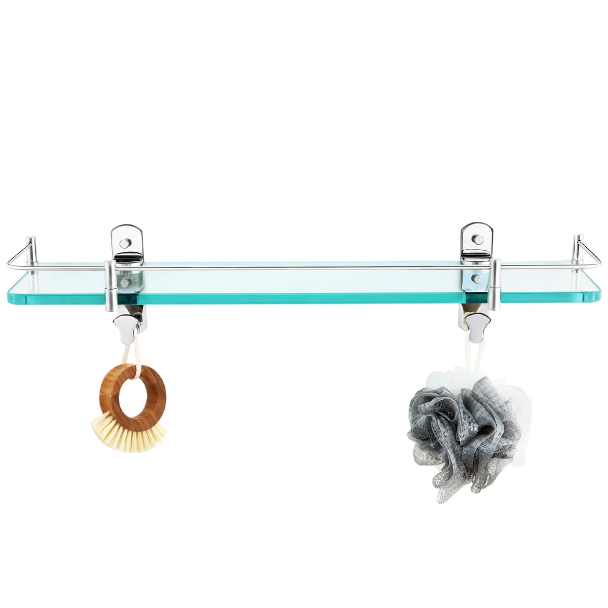 Kệ kiếng cường lực kết hợp móc vợt inox 304 Tovashu K20