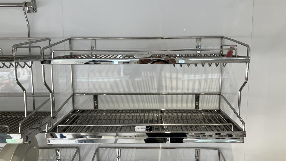 Kệ sóng chén 7 tấc 2 tầng bắt vít có khay U7X2