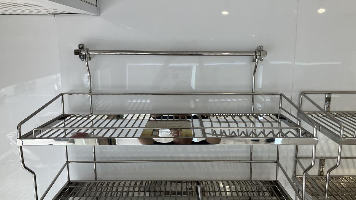 Kệ sóng chén 8 tấc 2 tầng treo có khay U8T2