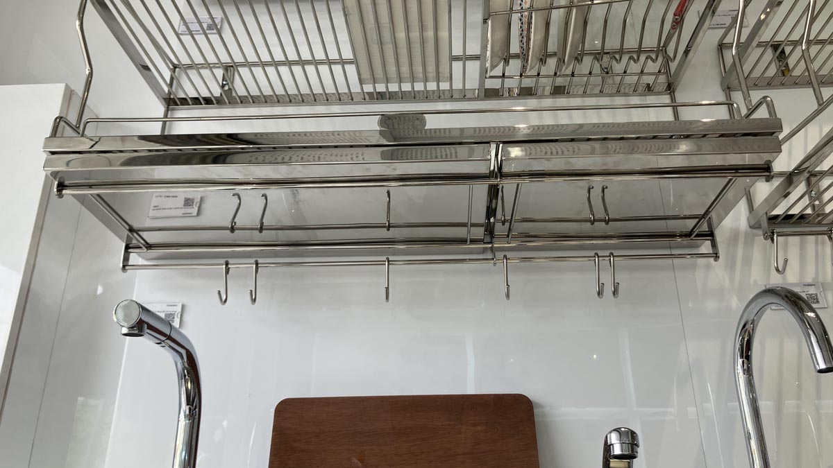 Kệ sóng chén 9 tấc 2 tầng bắt vít có khay U9X2