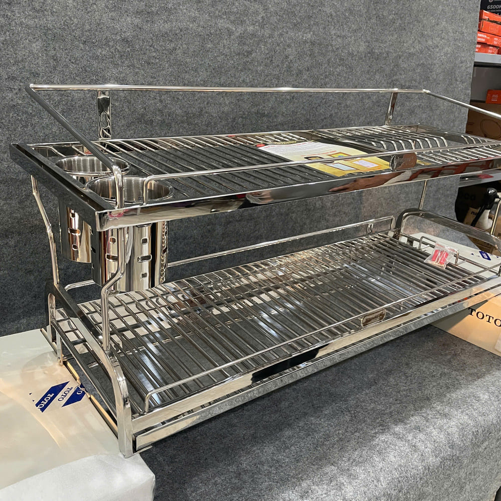 Kệ sóng chén 9 tấc bắt vít (kết hợp 4 trong 1) có khay U9XC2