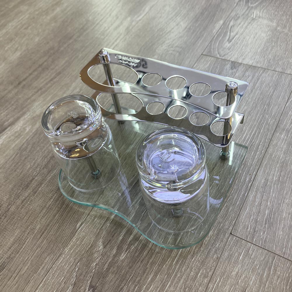 Kệ ly đôi inox 304 Tovashu 6633