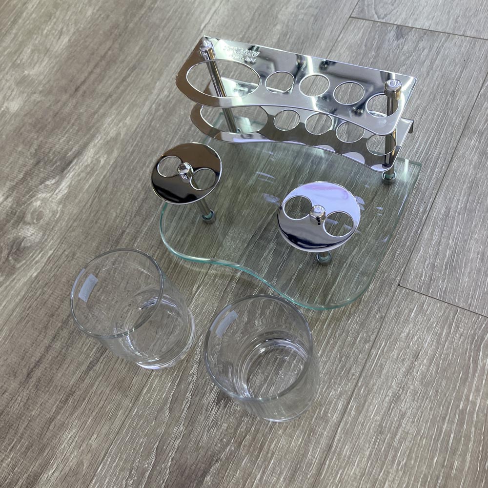 Kệ ly đôi inox 304 Tovashu 6633