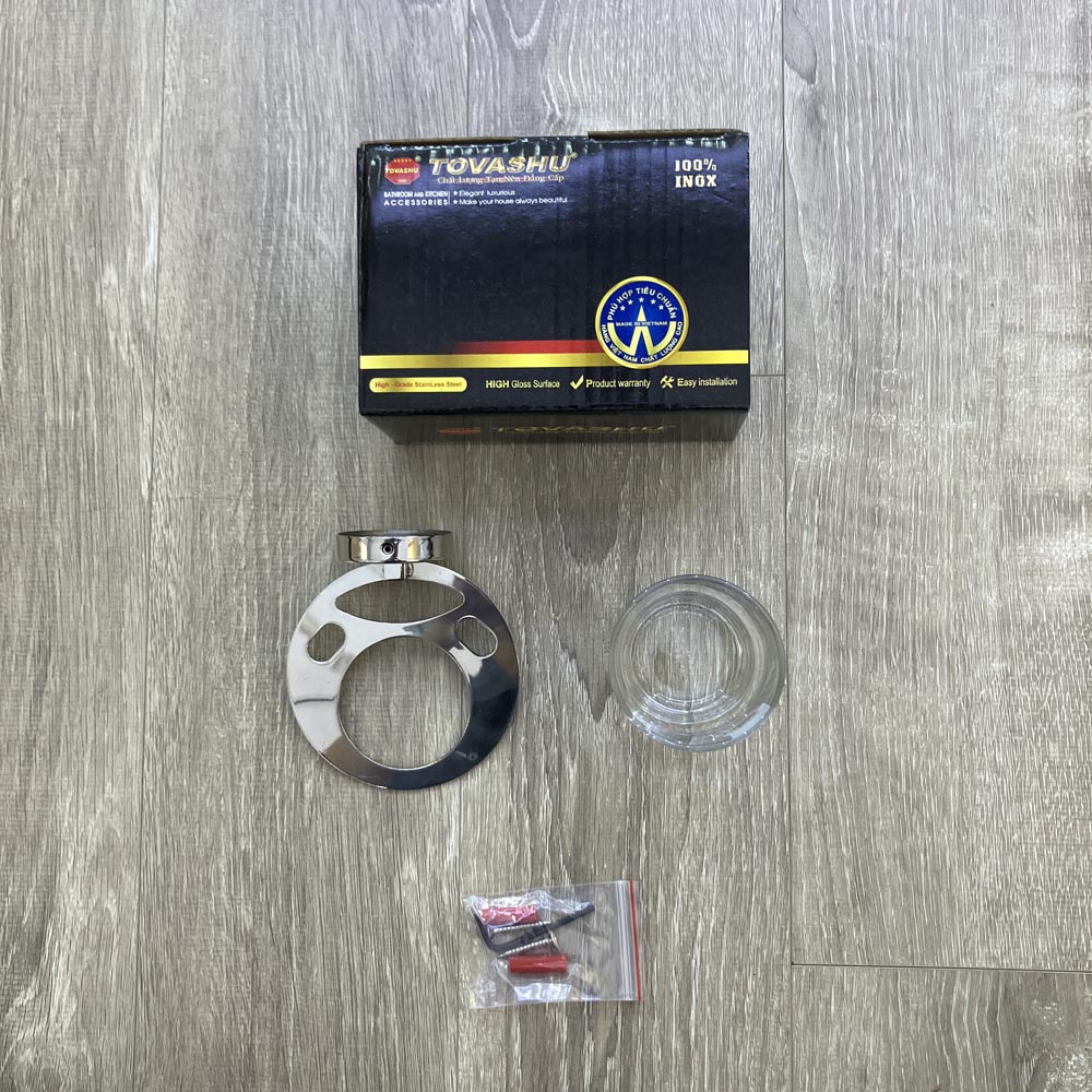 Kệ ly đơn inox 304 Tovashu D4