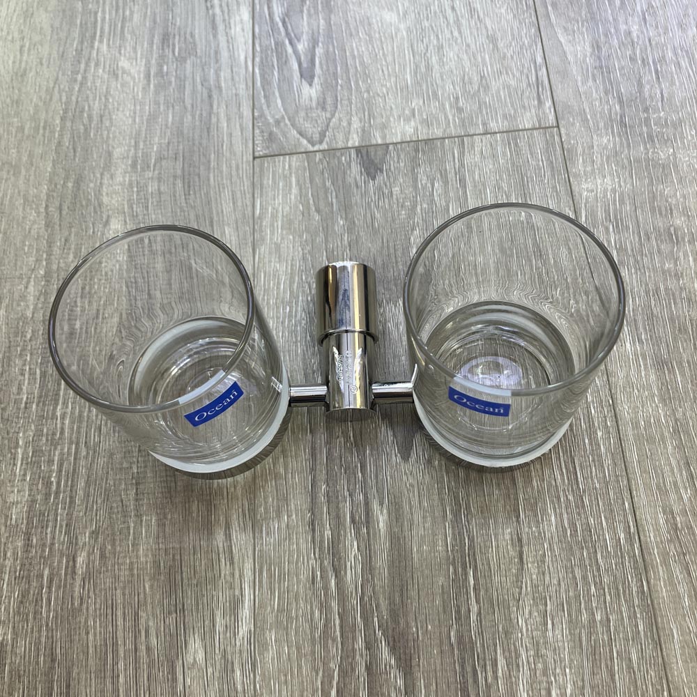 Kệ ly đôi inox 304 Tovashu E4