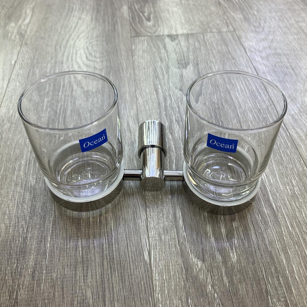 Kệ ly đôi inox 304 Tovashu E4