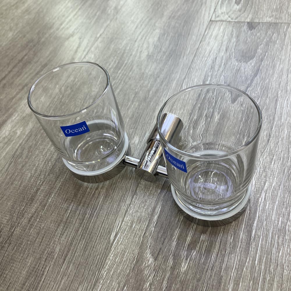 Kệ ly đôi inox 304 Tovashu E4