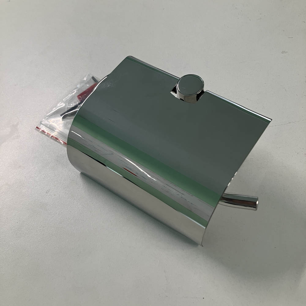 Lô giấy vệ sinh nắp tròn inox 304 Tovashu E3