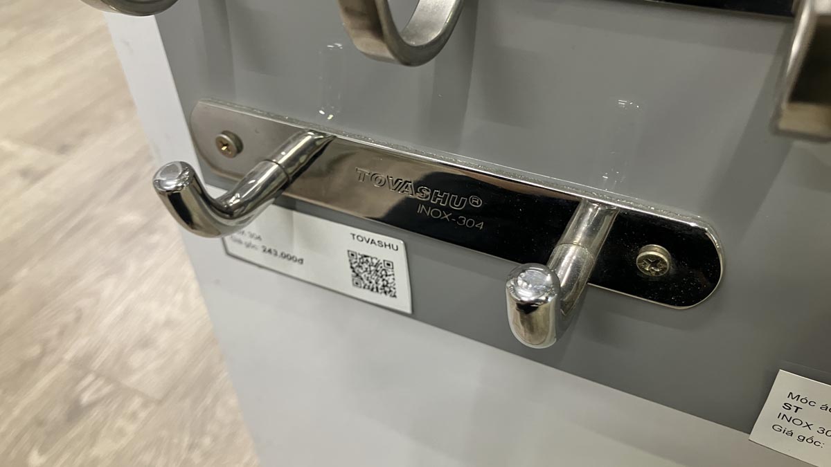 Móc áo L inox 304 Tovashu M2/3/4/6