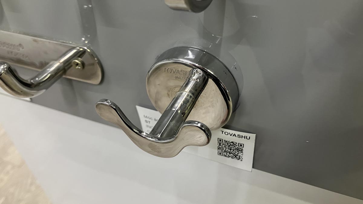 Móc áo đôi mickey tròn inox 304 Tovashu ST