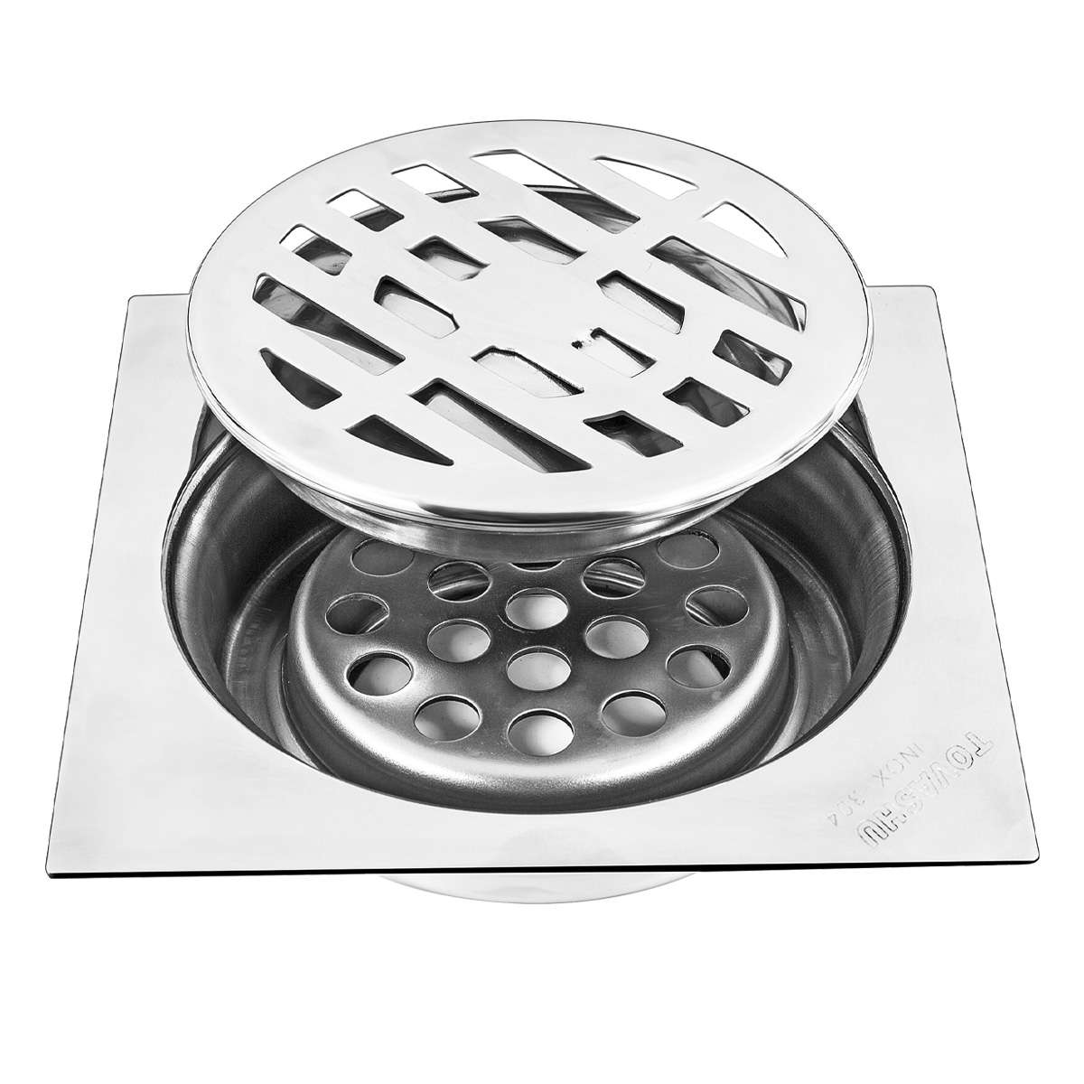 Thoát sàn 1 tấc 5 inox 304 Tovashu HGL