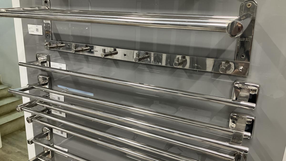 Máng khăn đơn inox 304 Tovashu CV5