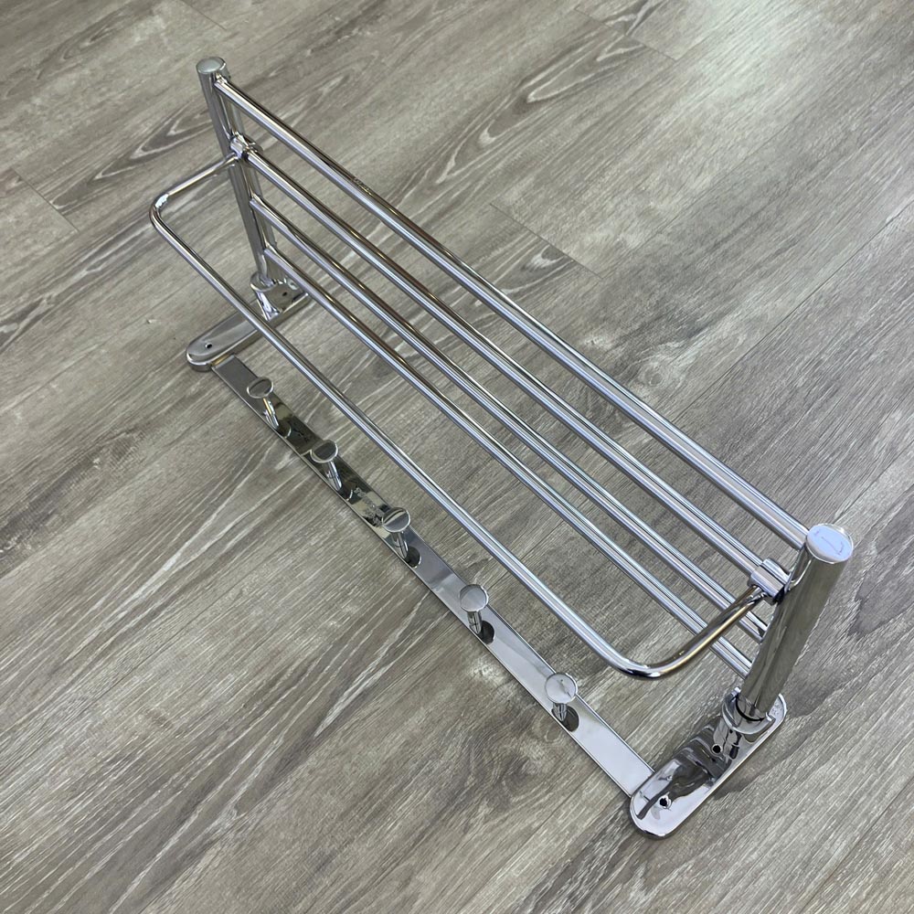 Thanh treo khăn 5 móc tròn inox 304 Tovashu CX5