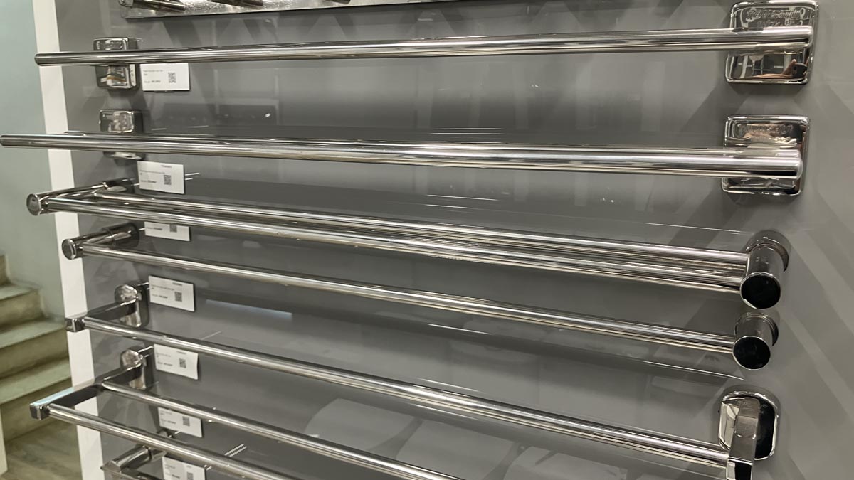 Máng khăn đôi nắp tròn inox 304 Tovashu E7