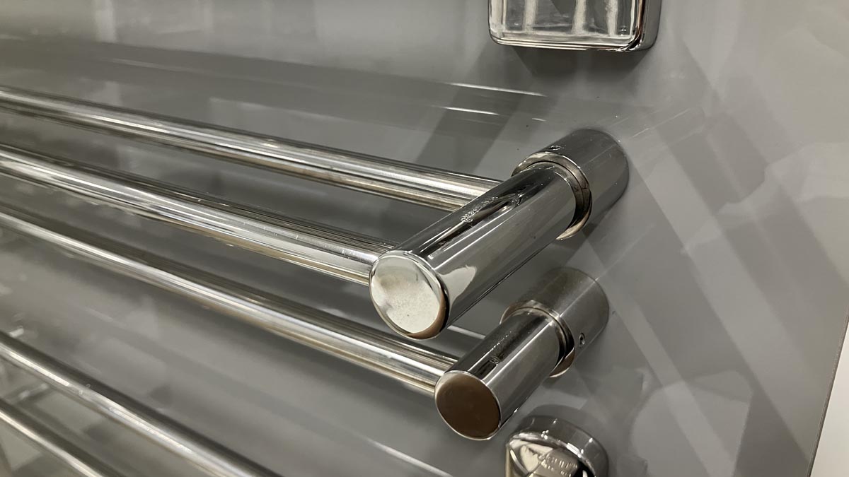 Máng khăn đôi nắp tròn inox 304 Tovashu E7